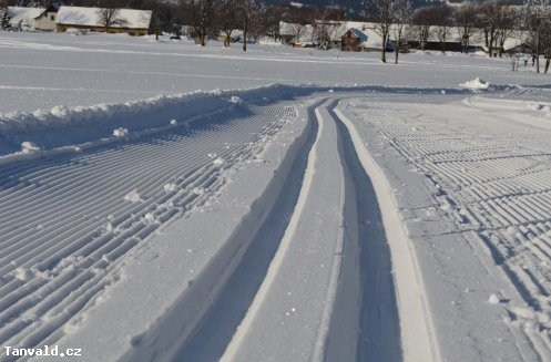 Lyžařské stopy se upravují i v Tanvaldu